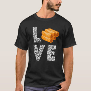 Camiseta Love Lumpia Filipina Comida Filipina Pinoy Foodie 