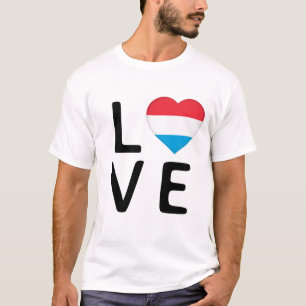 Camiseta Love - Luxembourg Flag