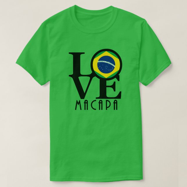 Camiseta LOVE Macapa (impressão frontal) (Frente do Design)
