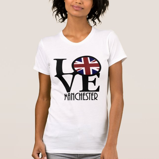 Camiseta LOVE Manchester Inglaterra (Frente)