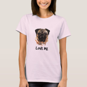 Camiseta Love Me Pug
