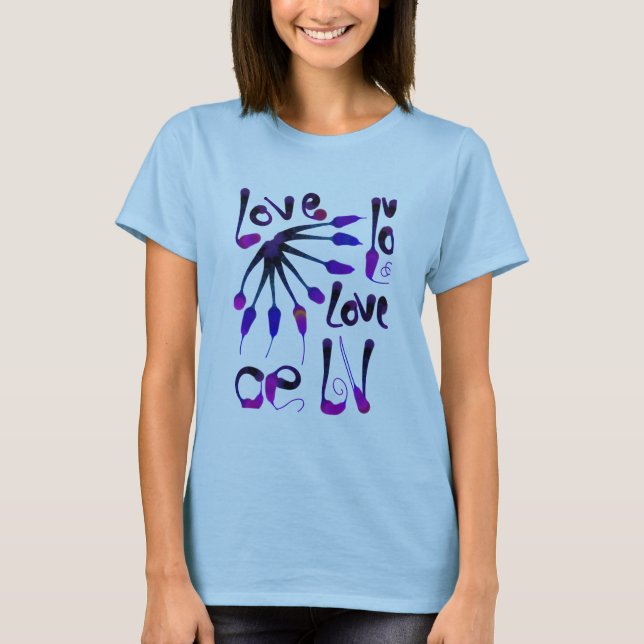 CAMISETA LOVE_MODERN_BLUE_SO CUTE (Frente)