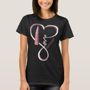 Camiseta Love Montessori HeartEnsino, ensinar ouvidos