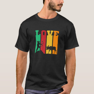 Camiseta Love Moose Hunting Deer Elk
