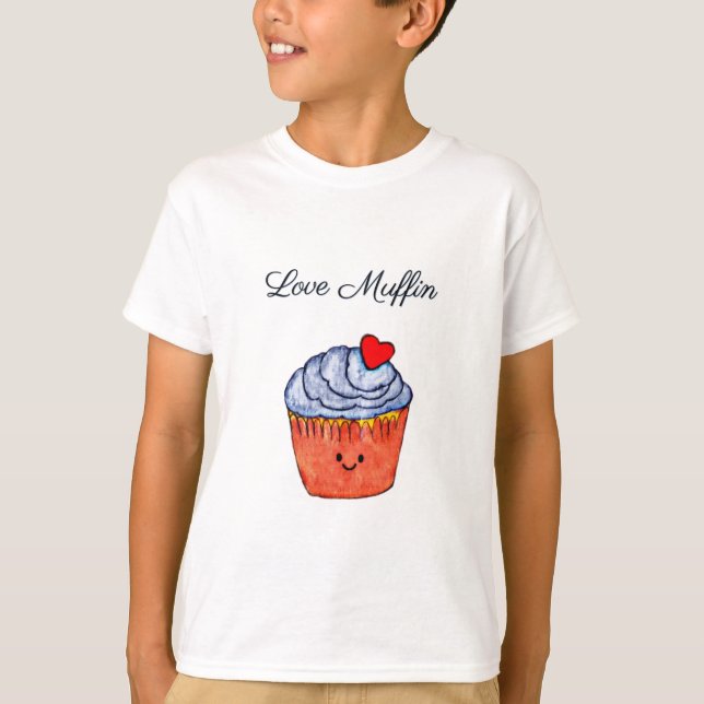 Camiseta Love Muffin Blue (Frente)