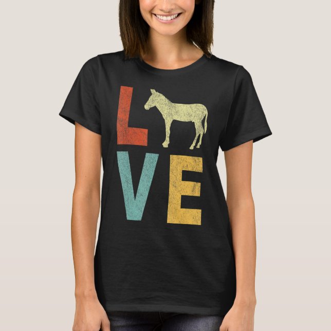 Camiseta Love Mule Mule Quote Retro (Frente)