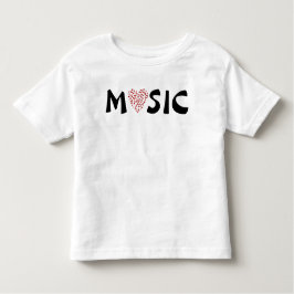 Camiseta Love Music - Heart Music Notes