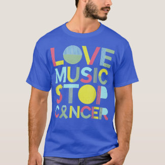 Camiseta Love Music Stop Cancer Rua Jude Music