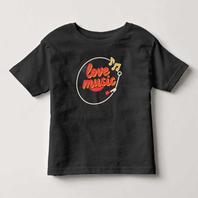 Camiseta Love Music: Vinyl Vibes (Frente)