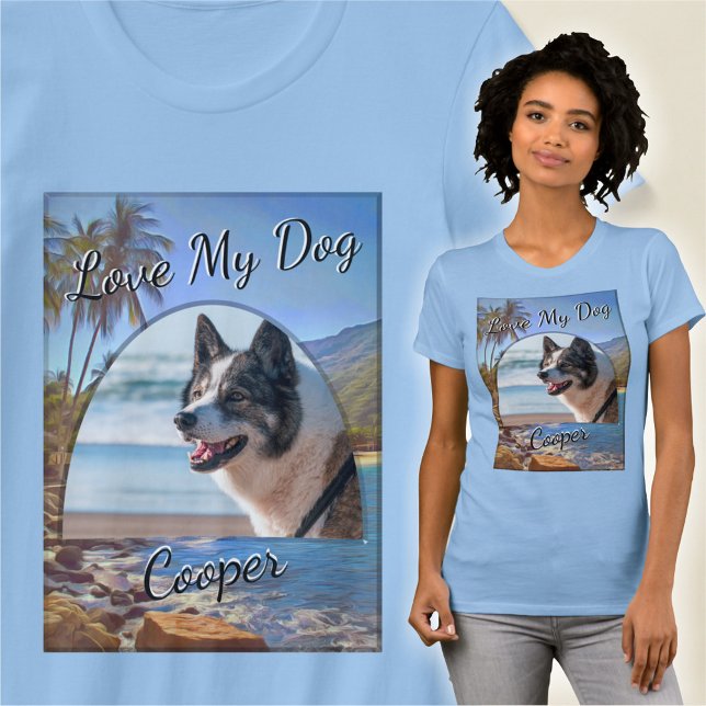 Camiseta Love My Dog Yelapa Beach 761 (Criador carregado)