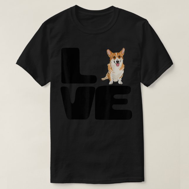 Camiseta Love My Pembroke Welsh Corgi Dog Lover Gift 785 (Frente do Design)