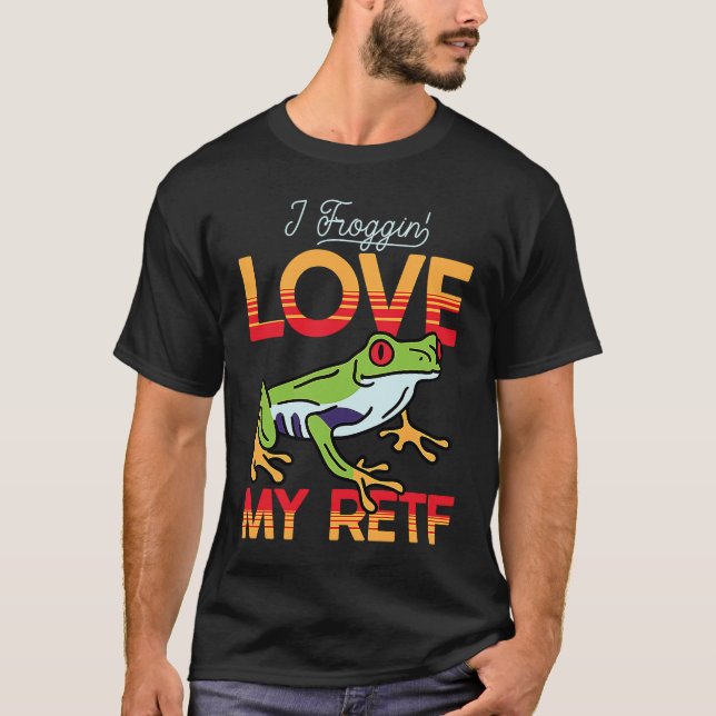 Camiseta Love My Red Eyed Tree Frog (Frente)