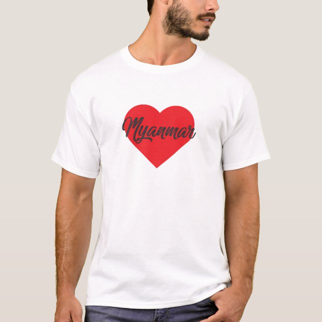 Camiseta Love Myanmar (Frente)