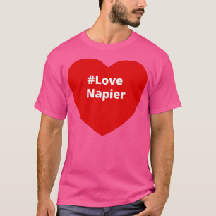 Camiseta Love Napier Hashtag Heart