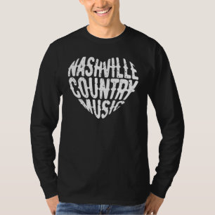 Camiseta Love Nashville Tennessee Country Music Guitar Play