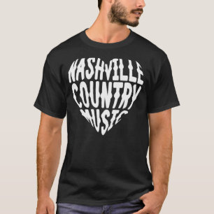 Camiseta Love Nashville Tennessee Country Music Guitar Play