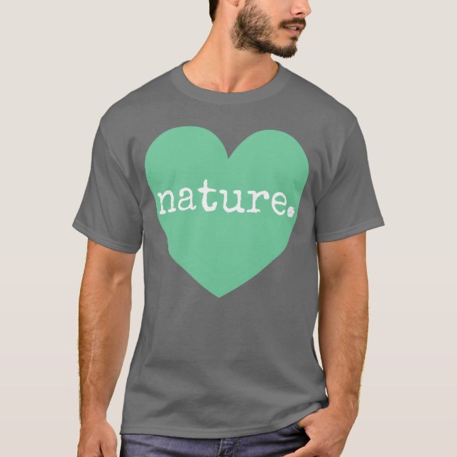 Camiseta Love Nature Heart retro (Frente)