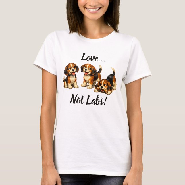 Camiseta Love Not Labs | Amantes de Beagle (Frente)