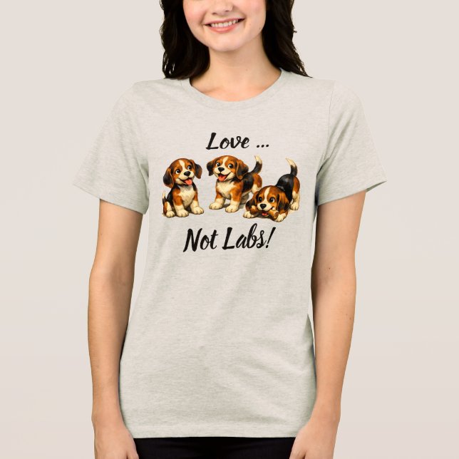 Camiseta Love Not Labs | Beagle Lovers (Frente)