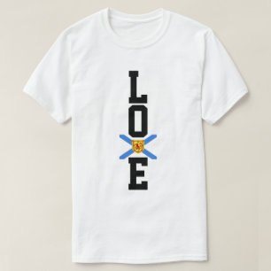 Camiseta Love Nova Scotia orgulhosa de N.S. flag T shirt