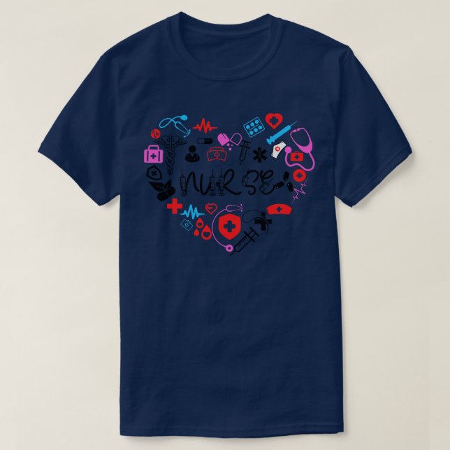 Camiseta Love Nurse 4 (Frente do Design)