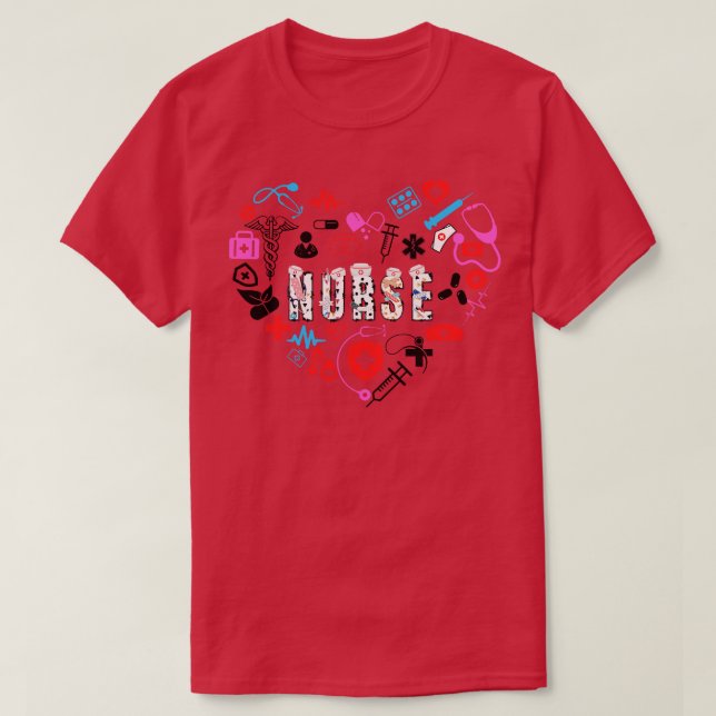 Camiseta Love Nurse 6 (Frente do Design)