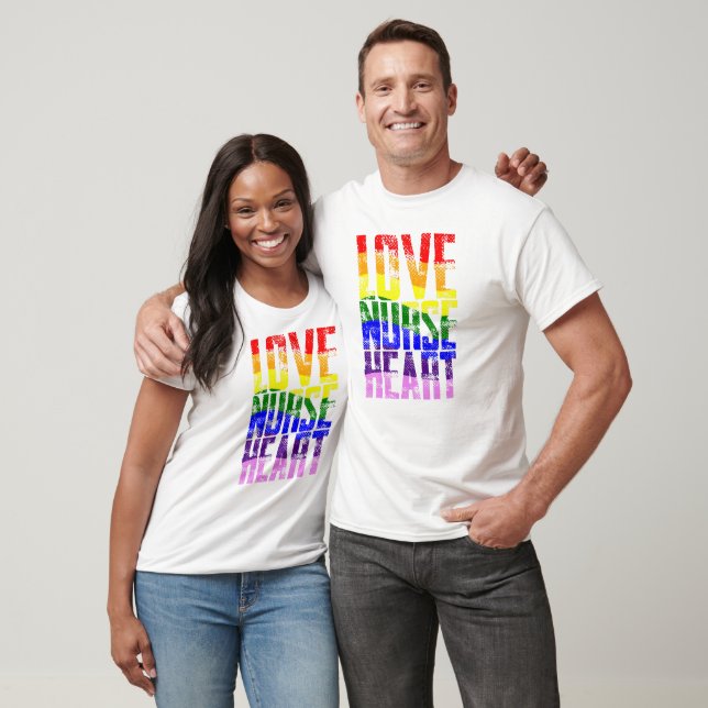 Camiseta Love Nurse Heart (Unissex)