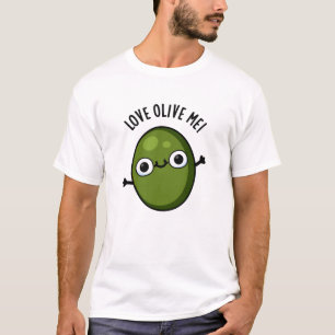 Camiseta Love Olive Me Bonito Comida Pun