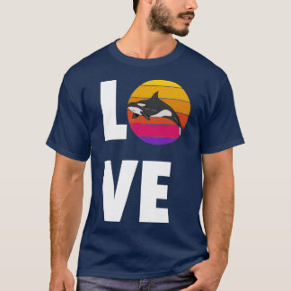 Camiseta Love Orca Killer Whale Orca Lover Beach