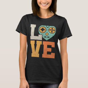 Camiseta Love Outfit Vintage Video Game Costume Retro Gamin