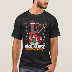 Camiseta Love Pacu Nurse Santa Hat Candy Xmas Pajama