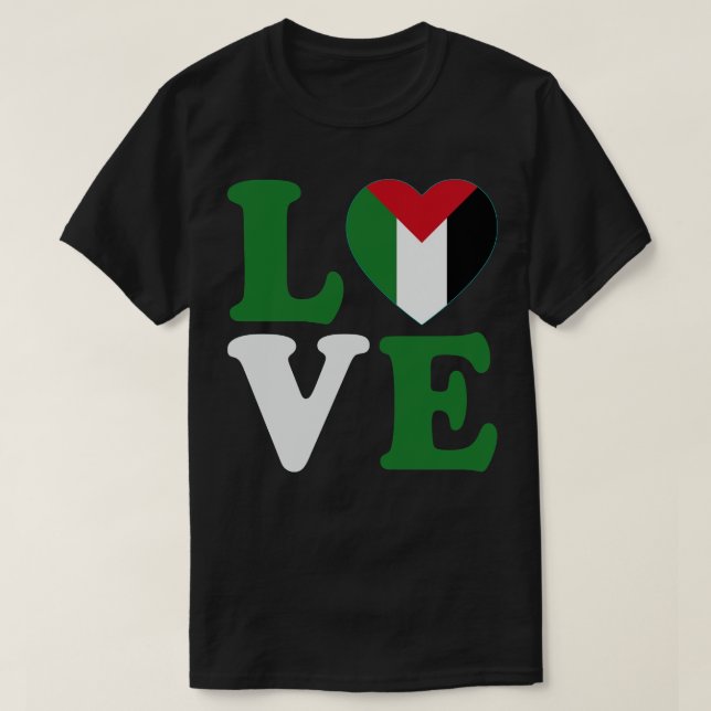 Camiseta Love Palestine (Frente do Design)