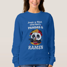 Camiseta Love Pandas and Ramen (texto branco)