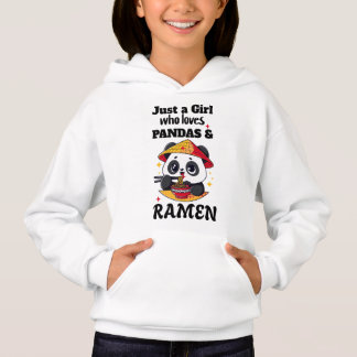 Camiseta Love Pandas e Ramen