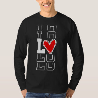 Camiseta Love Part 1 Combinação de roupas de Casal Homens V