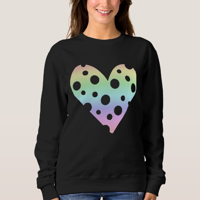 Camiseta Love Pastel Rainbow Love Heart (Frente)