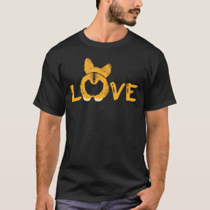 Camiseta Love Paws Breed Corgi Butt Claws Bark Pet Dog