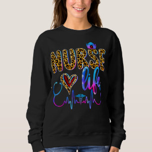 Camiseta Love Pca Life Heart Nursing Leopard Nurse Week