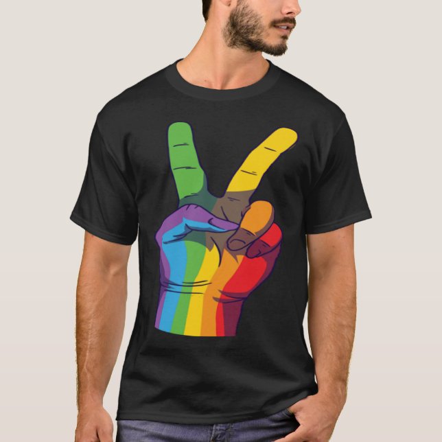 Camiseta Love Peace Hands (Frente)
