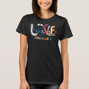 Camiseta Love Phlebotomist Life Cute Medical Tool Stethosco