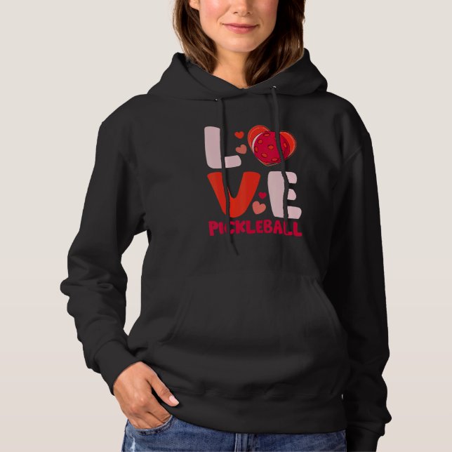 Camiseta Love Pickleball Heart Valentines For Player Kids G (Frente)