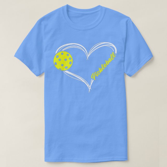 Camiseta Love Pickleball, jogo de picles (Frente do Design)