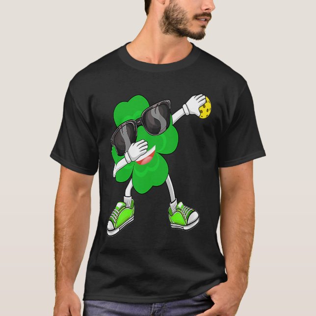 Camiseta Love Pickleball Shamrock C Saint Patrick's Day Men (Frente)