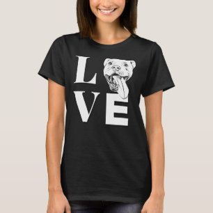 Camiseta Love Pit Bulls Designer Pitbull L O V E