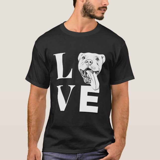 Camiseta Love Pit Bulls Er Pitbull (Frente)