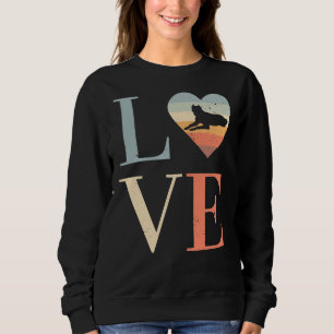 Camiseta Love Pitbulage Vintage Retro Dog Lover