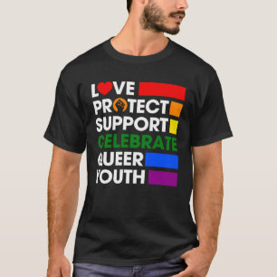 Camiseta Love Protect Support Celebra a Juventude Fila LGBT