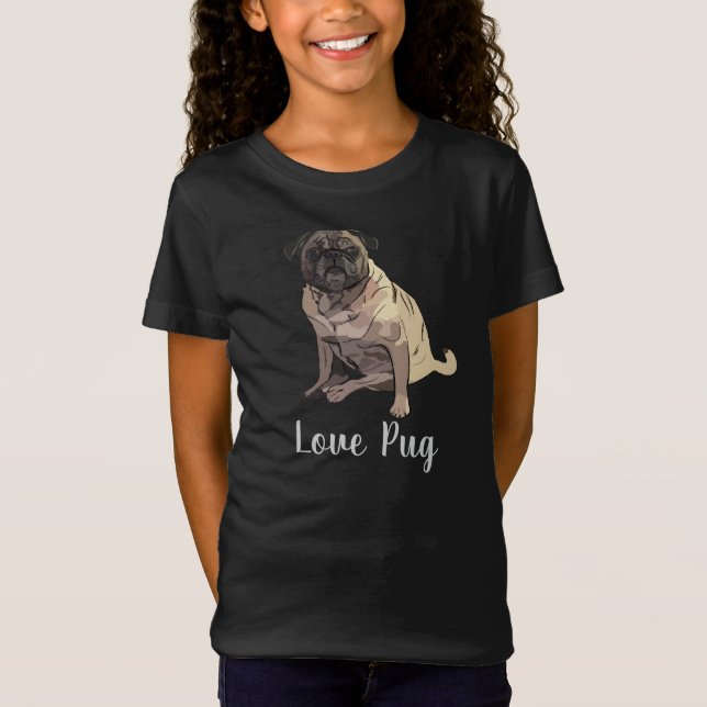 Camiseta Love Pug (Frente)