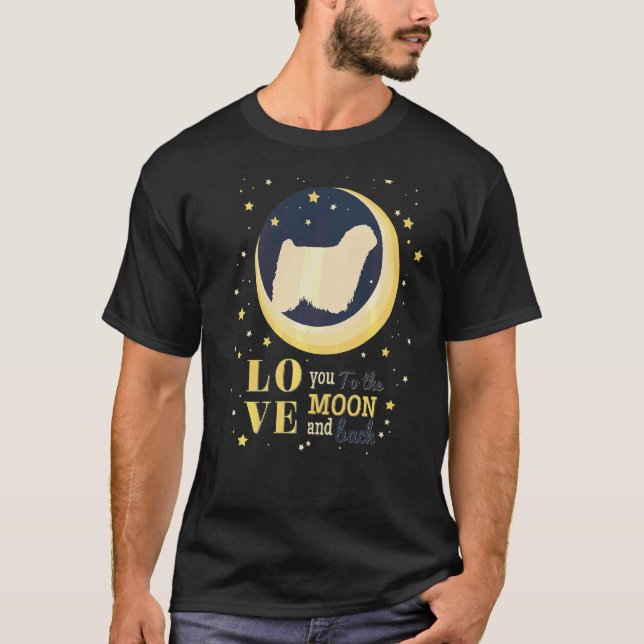 Camiseta Love Puli Dog To Moon (Frente)