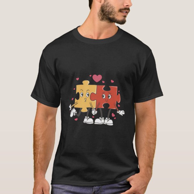 Camiseta Love Quebra-cabeça (Frente)